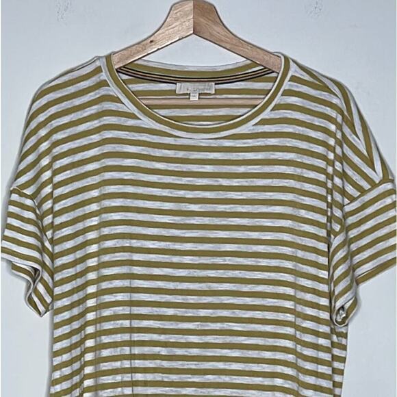 & . LAYERED STRIPED SHORT SLEEVE  T-SHIRT SIZE XL - Picture 2 of 6